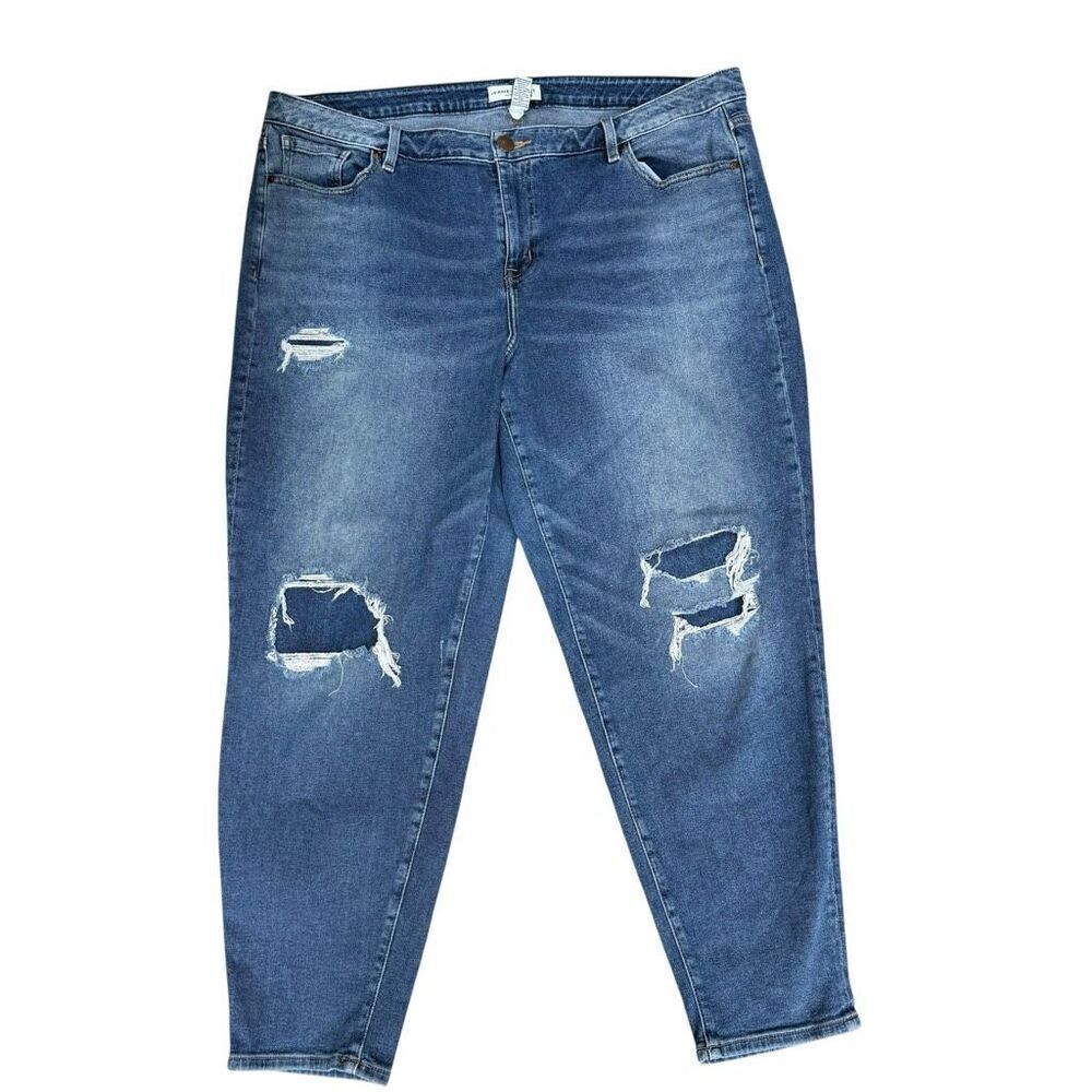 Lane Bryant Skinny Jeans Blue Distressed Stretch Plus Sz 20